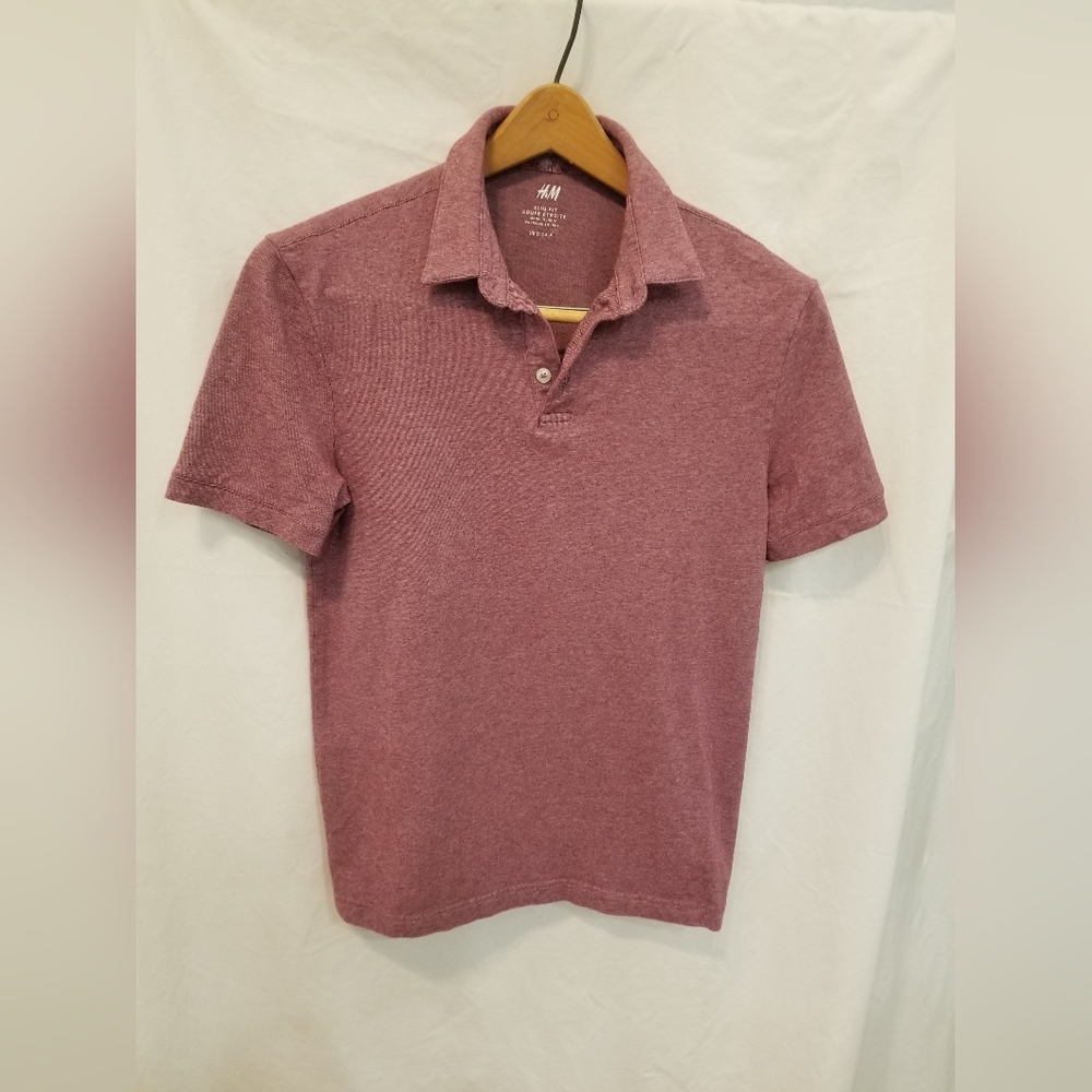 H&M slim fit cotton men's small polo